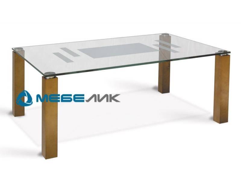 стол журнальный робер 10д средне-коричневый в Нижневартовске