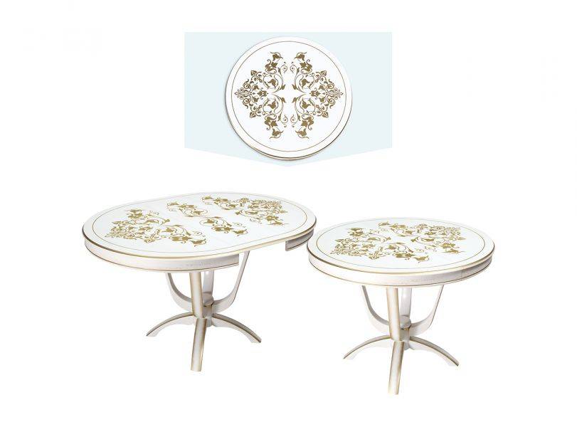 стол обеденный камелия к (вставка бабочка) в Нижневартовске