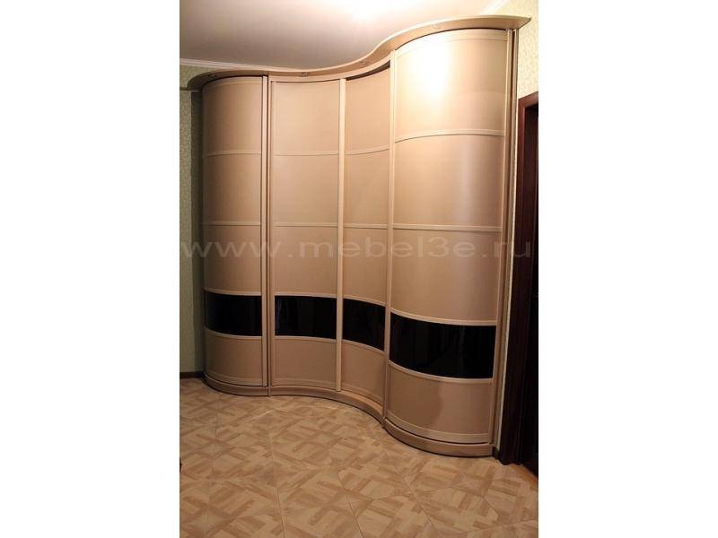 радиусный угловой шкаф-купе 1900х1900 в Нижневартовске