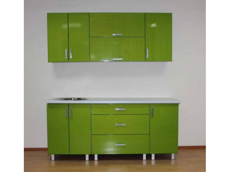 кухонный гарнитур прямой лайм мдф в Нижневартовске