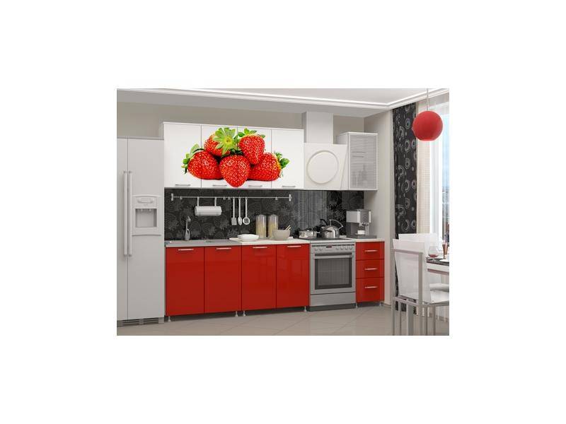 кухня лдсп с фотопечатью клубника в Нижневартовске