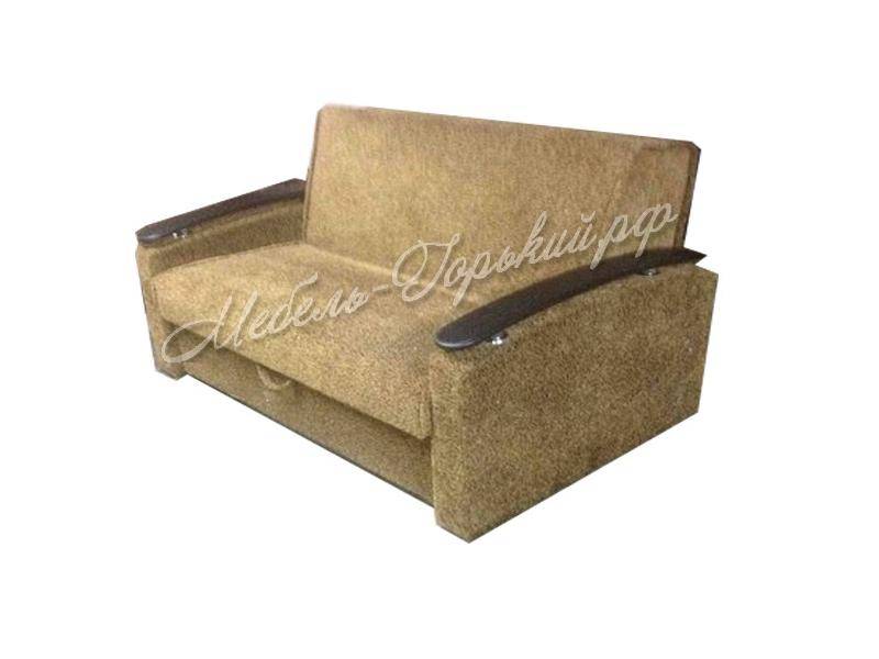 диван аккордеон с деревянными подлокотниками в Нижневартовске