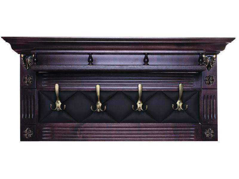 вешалка в прихожую сильвия н5 эко-кожа корич/темн.-корич. в Нижневартовске