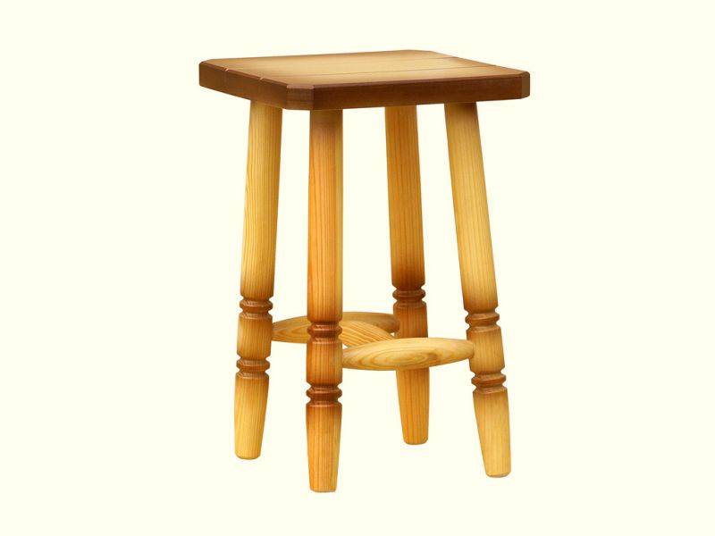 табурет деревянный точеный с мягким сиденьем в Нижневартовске