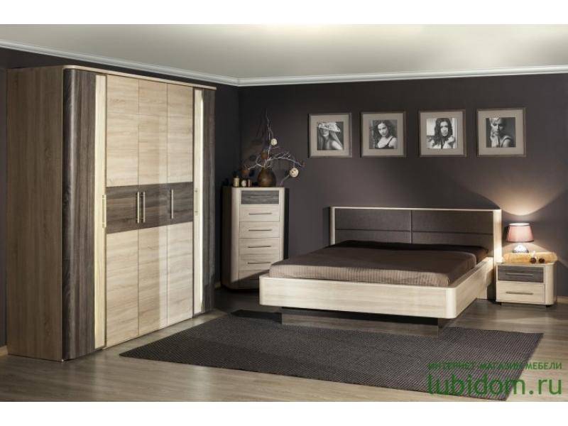 спальный гарнитур бруна комплект. 1 в Нижневартовске