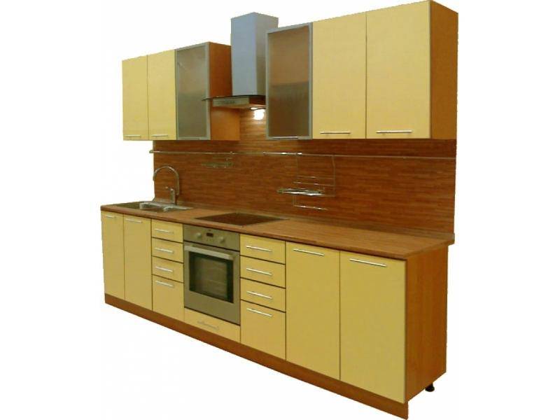 кухня прямая акрилайн ваниль в Нижневартовске