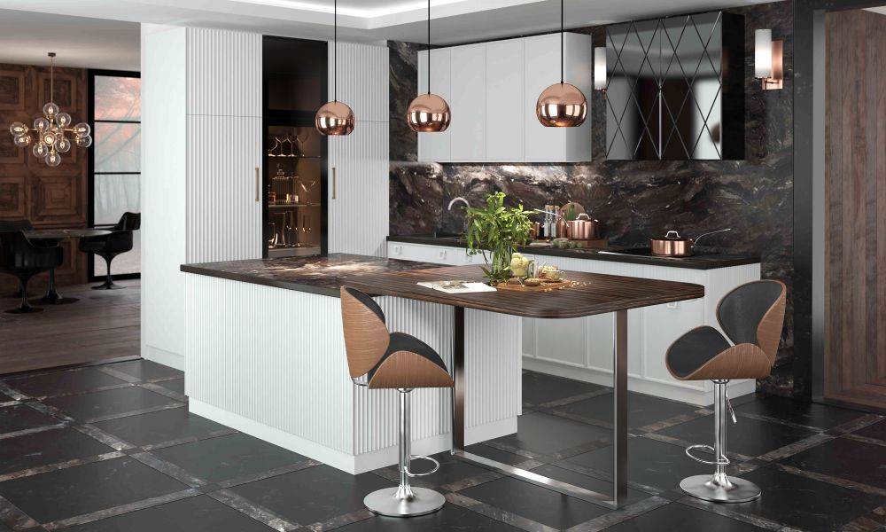 кухня с островом capitale в Нижневартовске