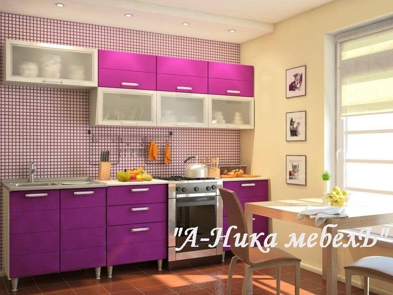 сиреневая кухня (глянец) сирена в Нижневартовске