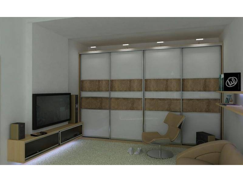 шкаф-купе 4 створки с подсветкой в Нижневартовске