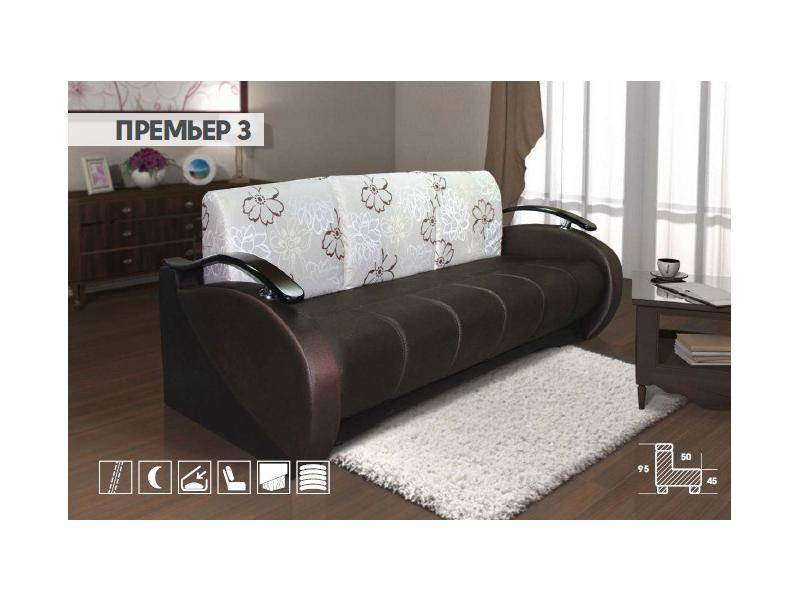 диван прямой премьер 3 в Нижневартовске