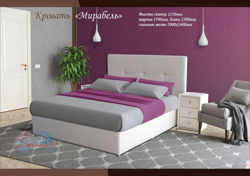 кровать белая мирабель в Нижневартовске