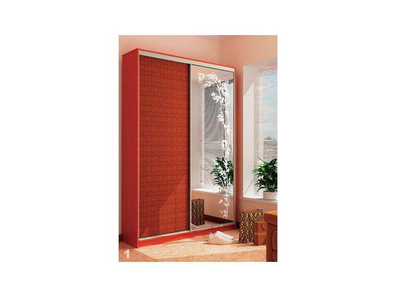 шкаф-купе с дверьми из ротанга в Нижневартовске