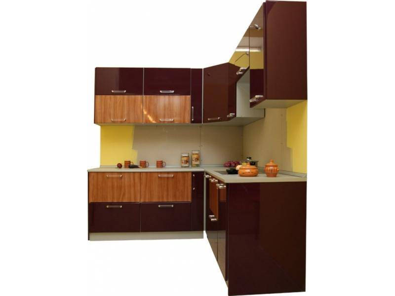 кухня угловая глянец баклажан в Нижневартовске