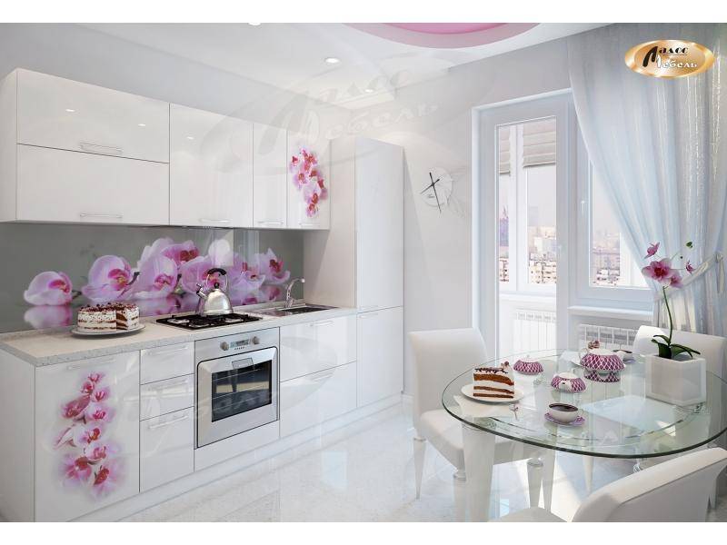 кухня прямая «орхидея gloss» в Нижневартовске