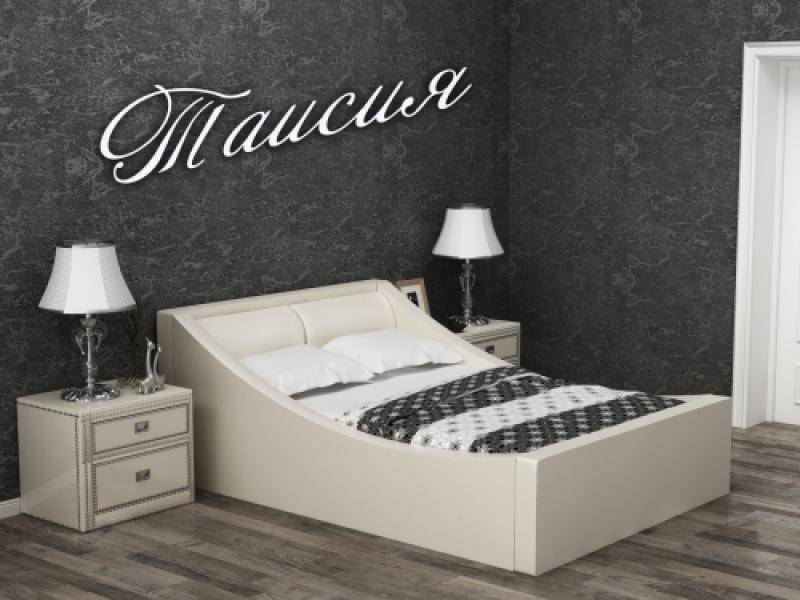 кровать таисия с мягким изголовьем кожа в Нижневартовске
