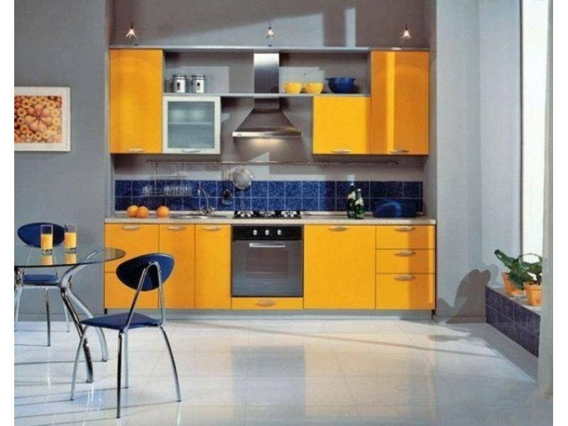 кухня желтая прямая в Нижневартовске