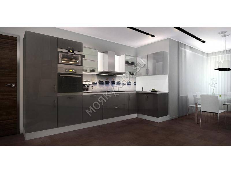 удобная глянцевая кухня в Нижневартовске