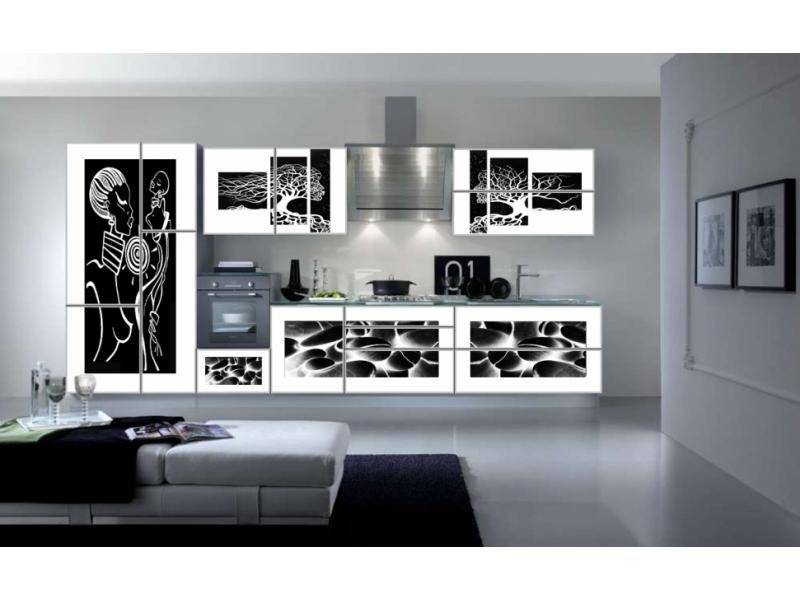 черно-белая кухня лати 2 в Нижневартовске