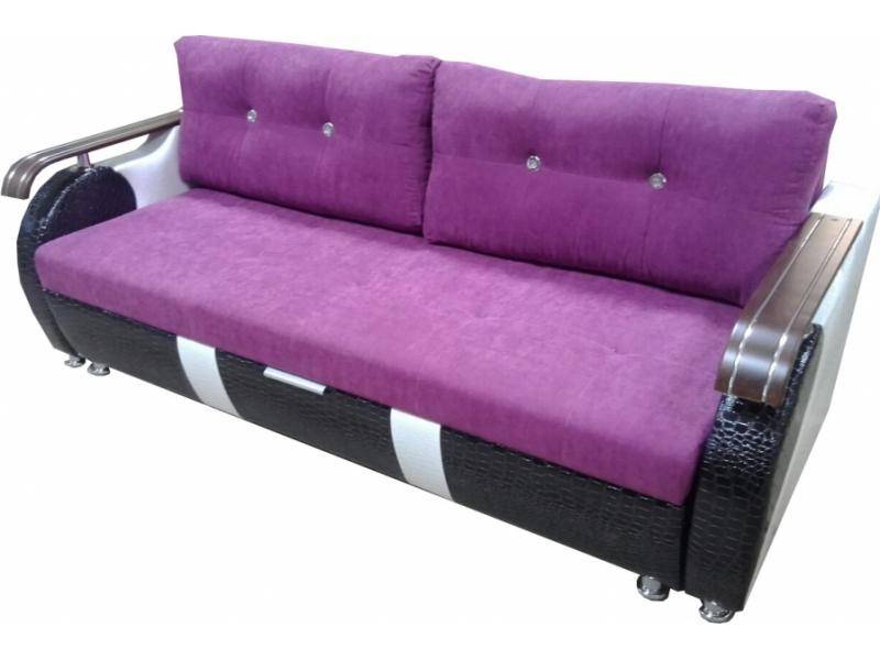 диван прямой фиолетовый кристал в Нижневартовске