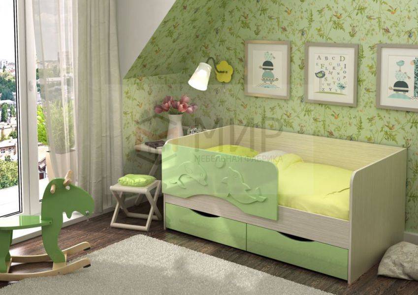 детская кровать дельфин салатовая в Нижневартовске