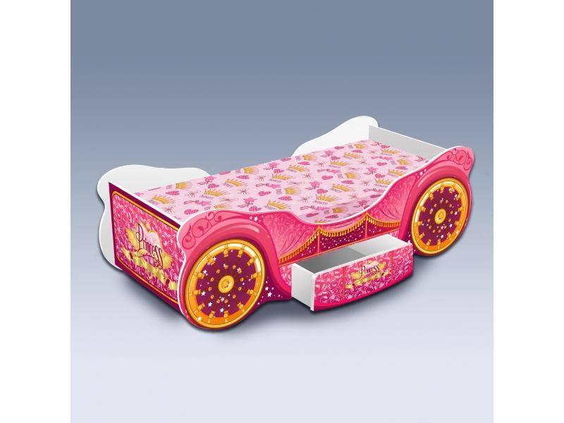 детская кровать карета люкс с ящиком в Нижневартовске