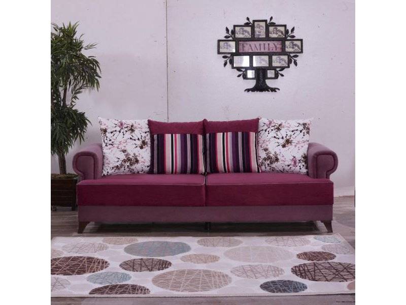 диван прямой бордовый в Нижневартовске