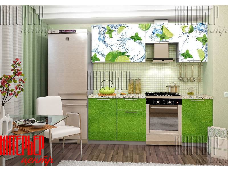 кухня софия 2,1 лайм (фотопечать) в Нижневартовске