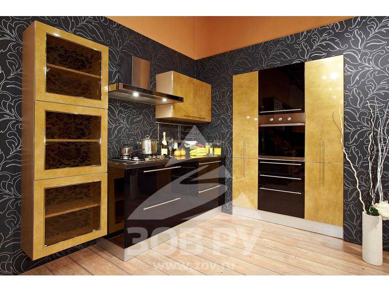 кухонный гарнитур постформинг золотой в Нижневартовске
