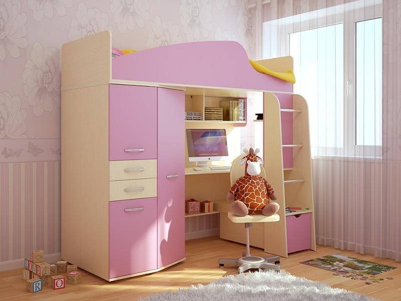 детская кровать нильс с компьютерным столом в Нижневартовске