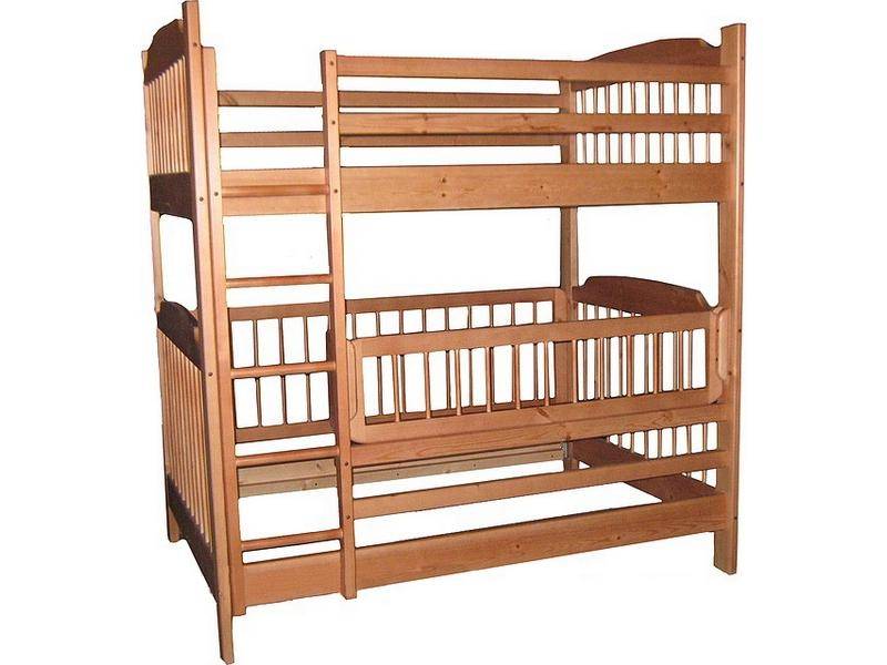детская двухъярусная кровать скаут-4 из натурального дерева в Нижневартовске