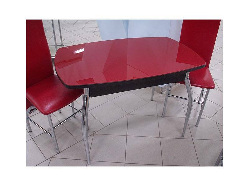 стол обеденный со 7 красное стекло в Нижневартовске