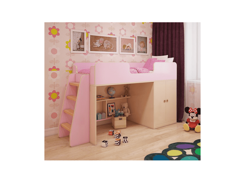 игровая-кровать розовая в Нижневартовске