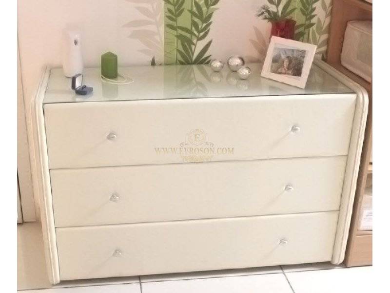 комод san leone maxi экокожа / стекло в Нижневартовске