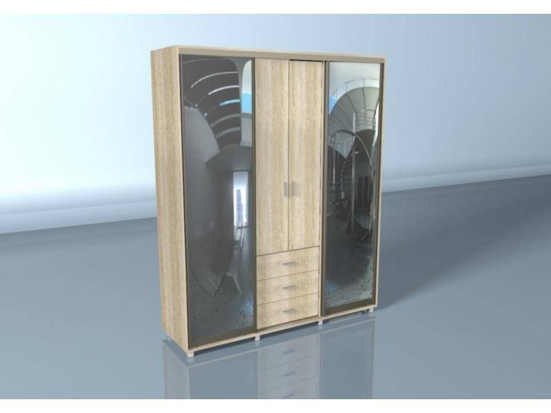 шкаф-купе с алюминиевым профилем мадрид в Нижневартовске