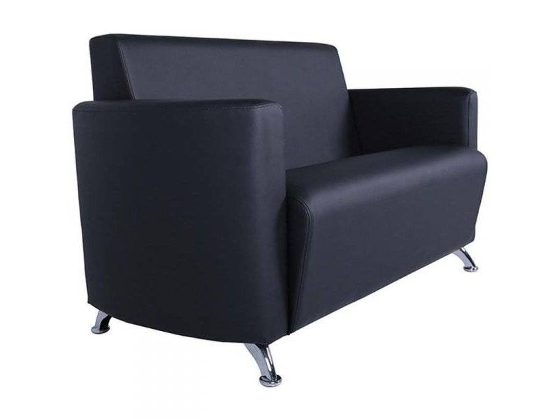 офисный диван черного цвета в Нижневартовске