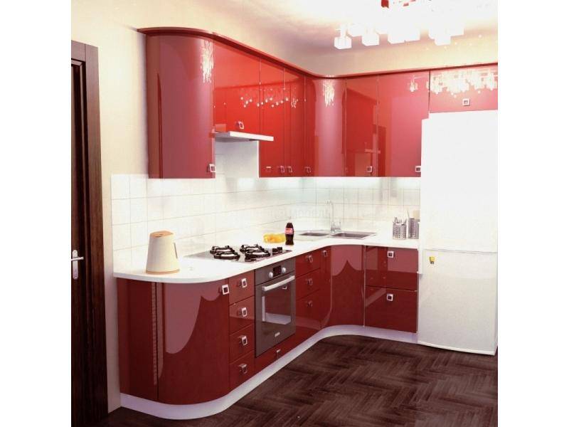 вариант кухни премиум 5 с фасадами мдф эмаль в Нижневартовске