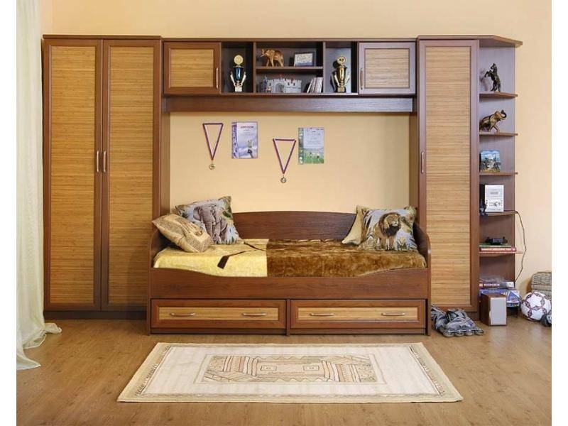 стенка лдсп чемпион с кроватью волна в Нижневартовске