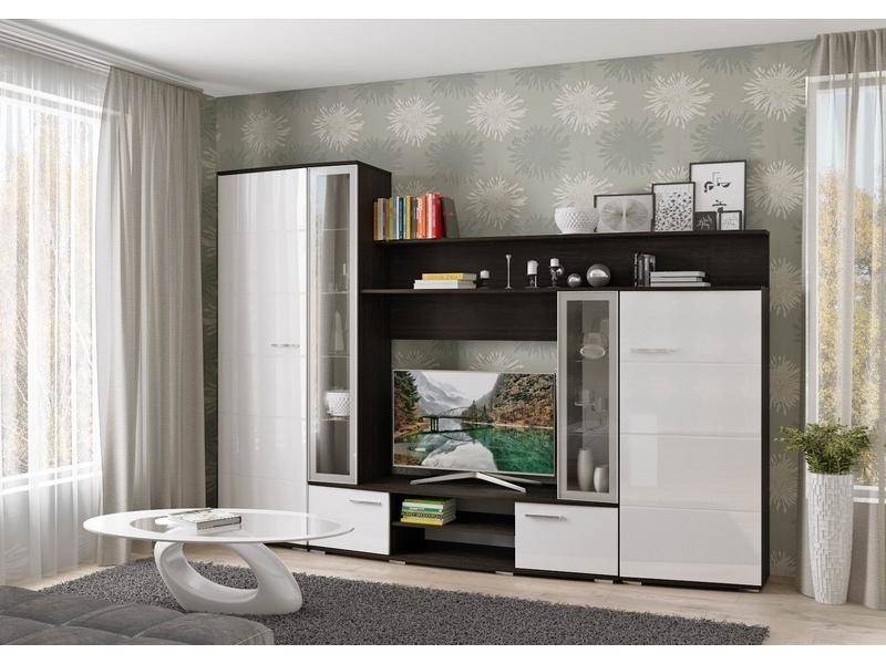 гостиная валенсия мдф белый глянец в Нижневартовске