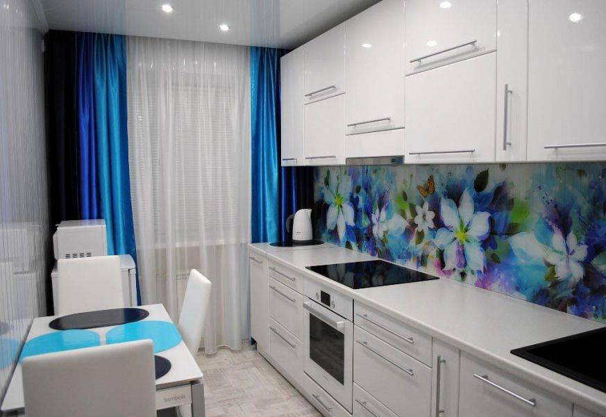 белая прямая кухня в Нижневартовске