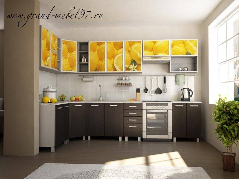 кухня с фотопечатью 022 в Нижневартовске