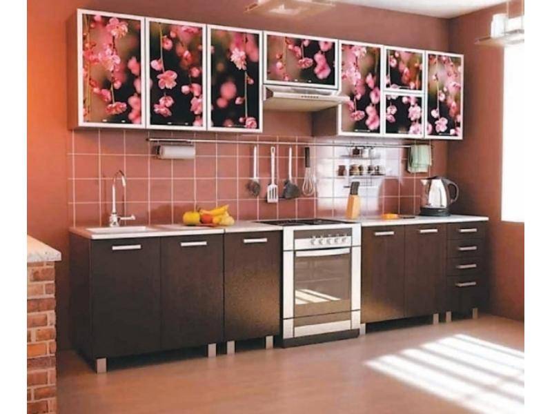 кухонный гарнитур прямой сакура в Нижневартовске