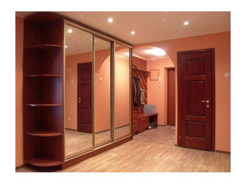 шкаф-купе в прихожую с зеркалами в Нижневартовске