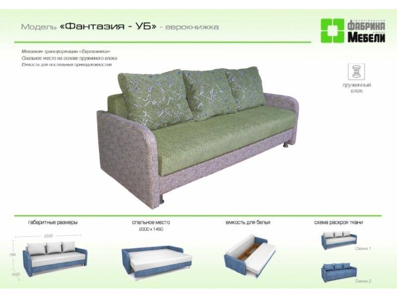 прямой диван фантазия уб в Нижневартовске