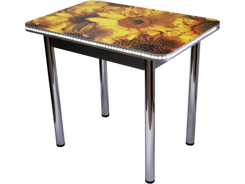 стол обеденный светодиодный подсолнух в Нижневартовске