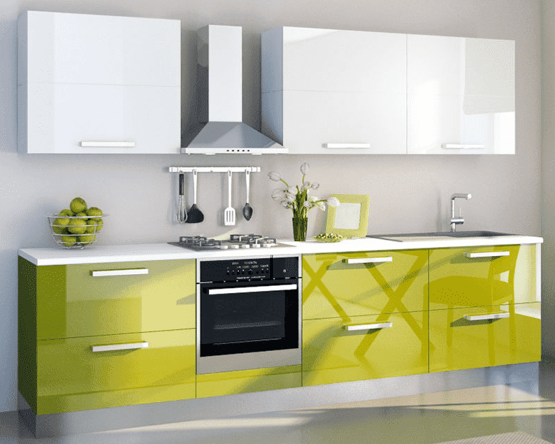 прямая кухня модного цвета в Нижневартовске