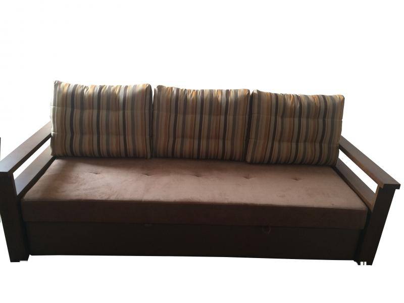 коричневый диван вика 3 с механизмом дельфин в Нижневартовске