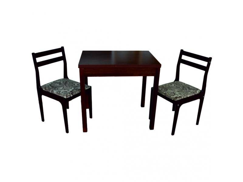 стол универсальный квадратный с двумя стульями в Нижневартовске
