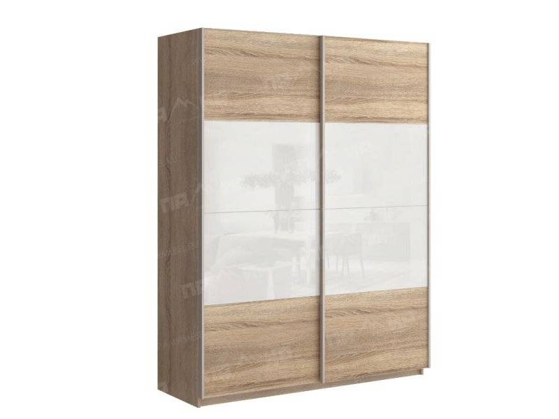 шкаф-купе браво сонома / сонома / лакобель белая в Нижневартовске