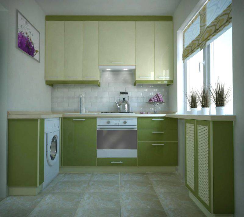 маленькая угловая кухня в Нижневартовске