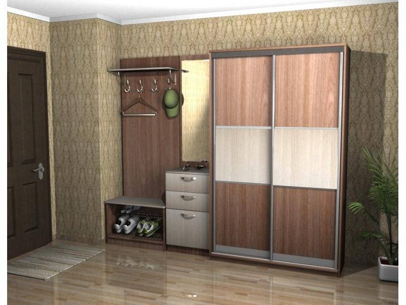 прихожая со шкафом-купе в Нижневартовске